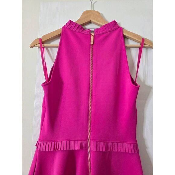 Ted Baker Zaffron Embroidered Pink Dress Size 1 (US 4) - Picture 12 of 12